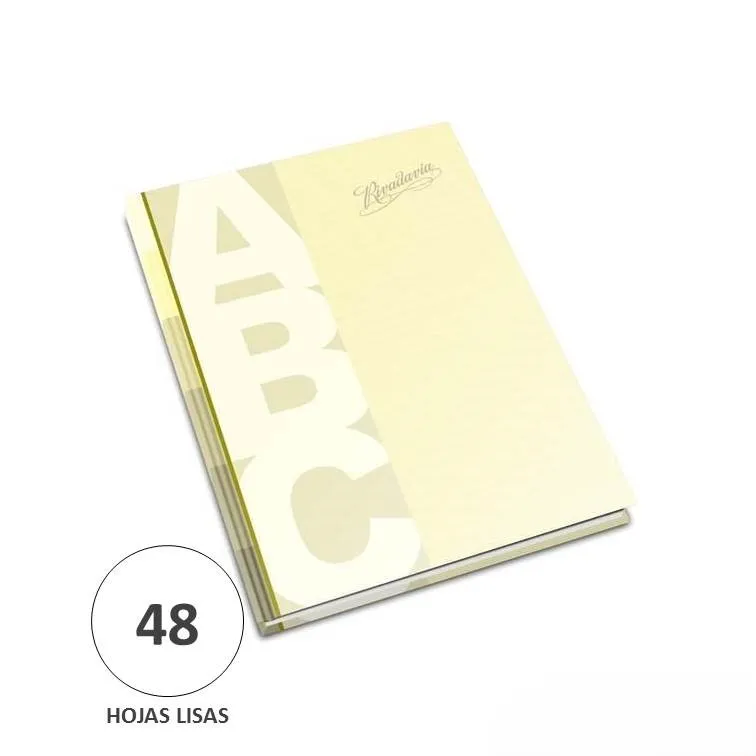 Cuaderno Tapa Dura Rivadavia ABC Liso 48 Hojas
