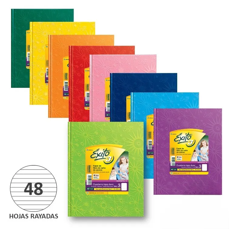 Cuaderno Tapa Dura Éxito N3 19x24 48 Hojas