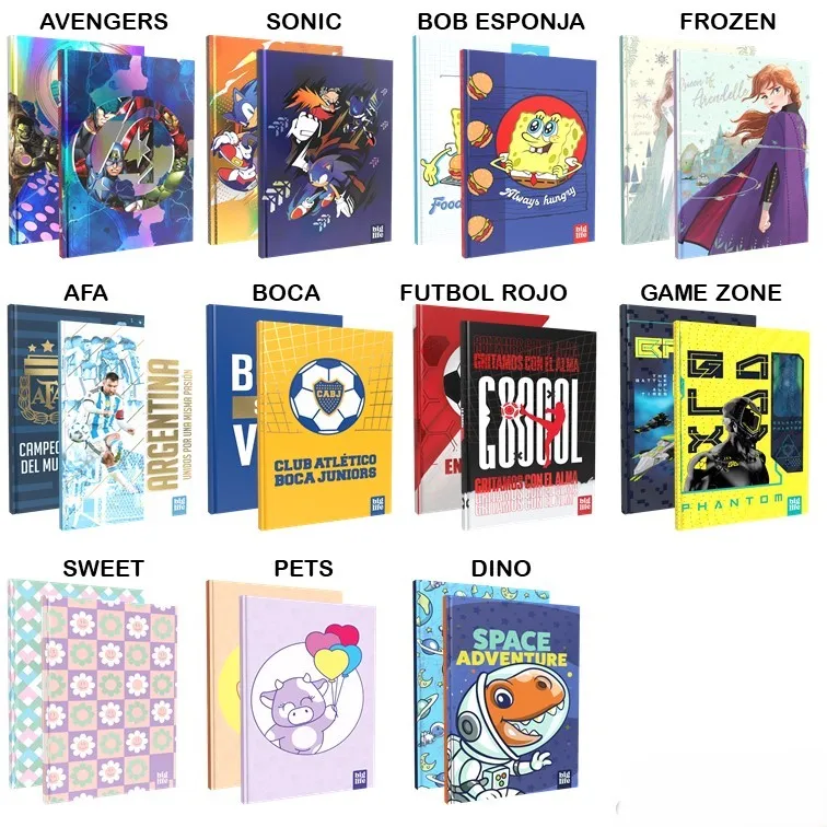 Cuaderno Tapa Dura Big Life 16x21 Fantasía 48 Hojas