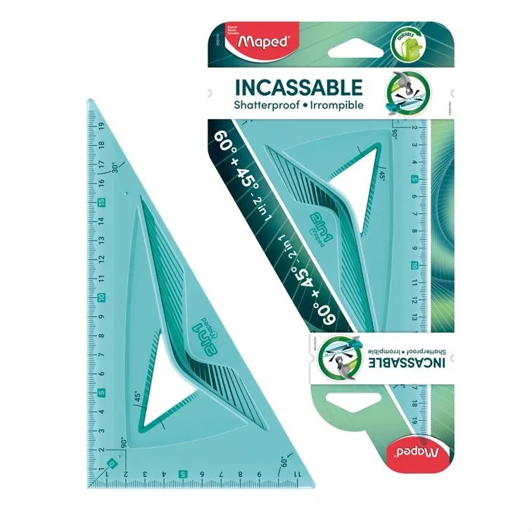 Escuadra Maped Irrompible 21 Cm 60º+45º 2 en 1
