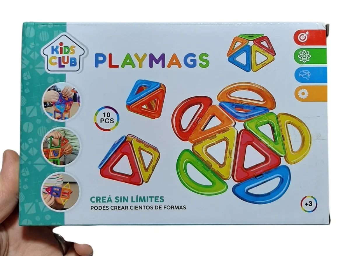 Juego Fibro Bloques Magnéticos 10 Piezas
