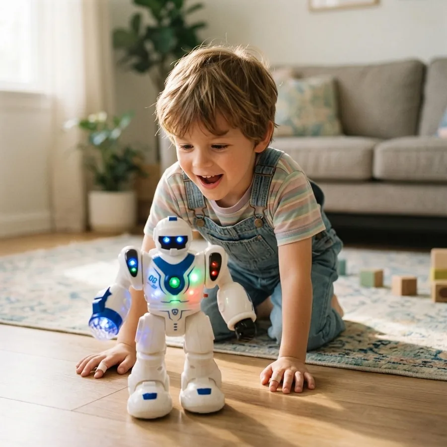 Robot a Pilas con Luz,y Sonido