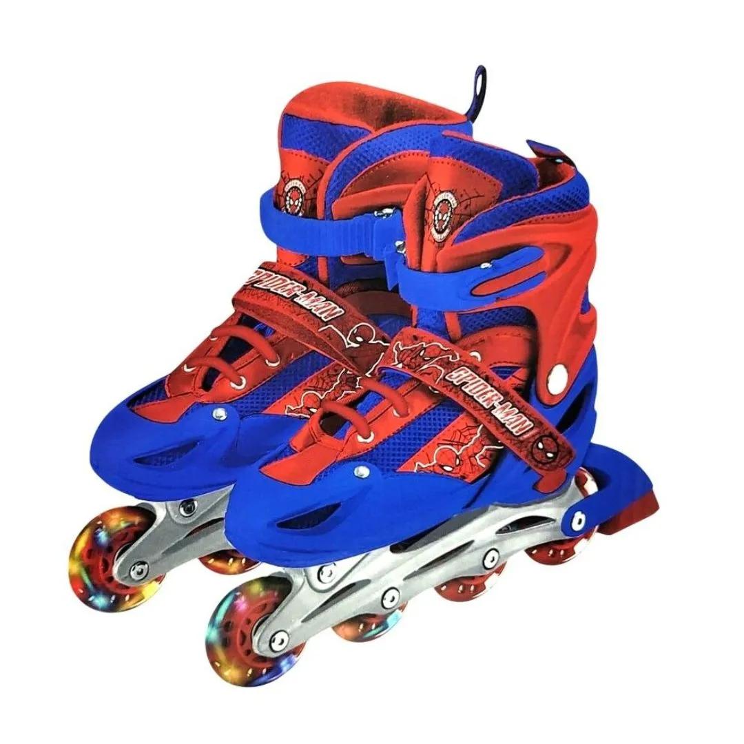 Roller 3 en 1 Spiderman Rueda con Luces en Caja
