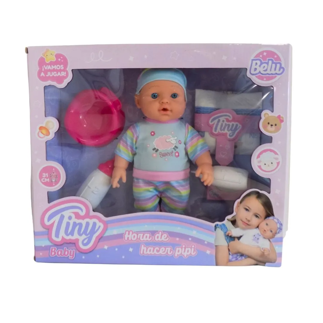 Bebote Tiny 31 Cm "Hora de Hacer Pipi" en Caja