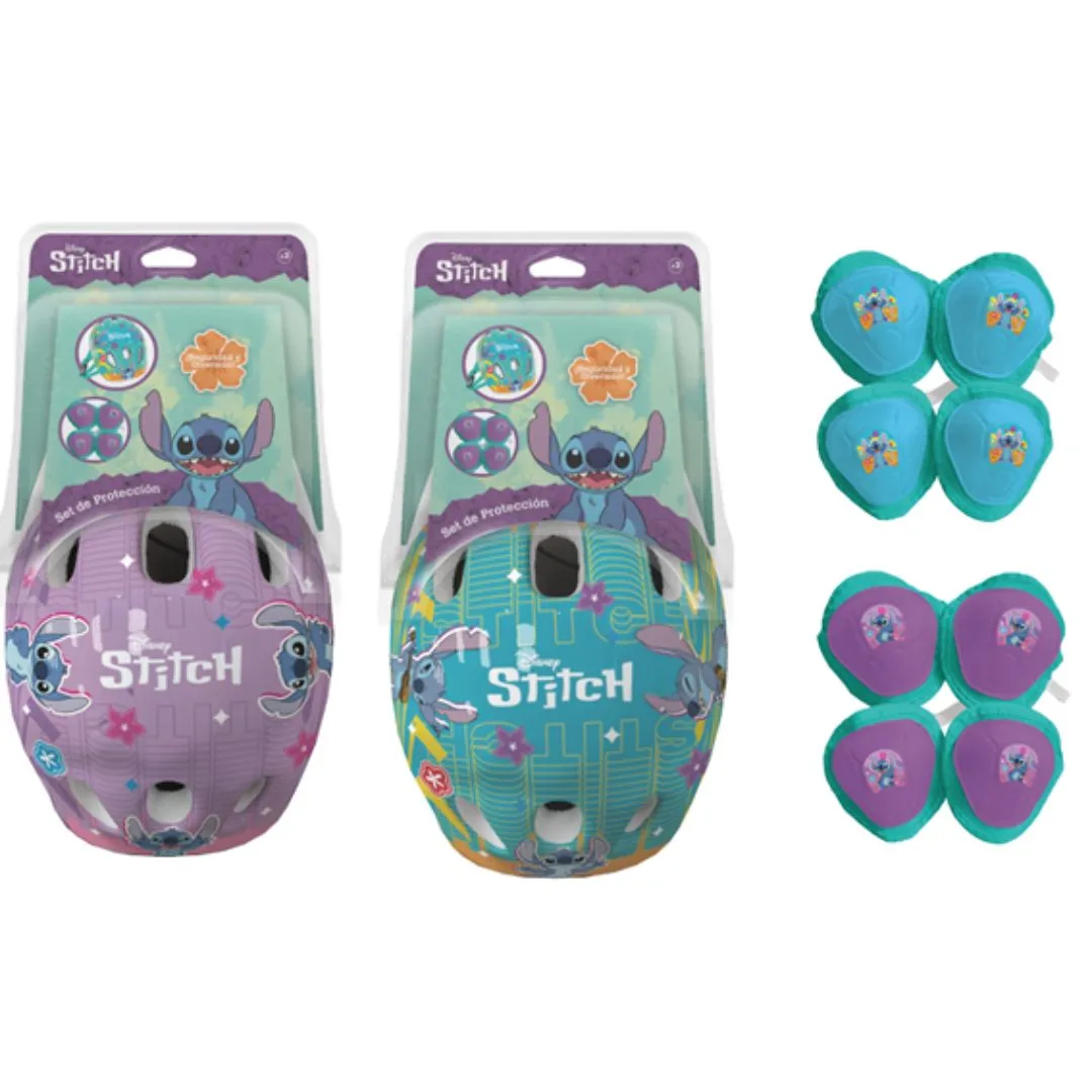 Kit Casco + Protecciones Stitch en Blister