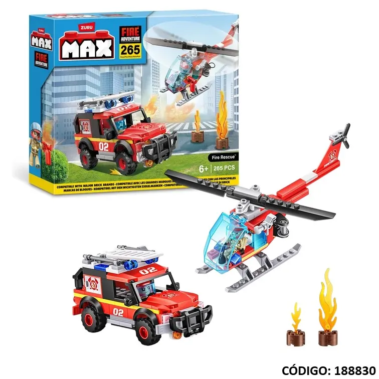 Juego Imp. Sud Max Fire Recue de 265 Piezas
