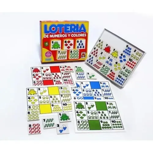 Lotería de Números y Colores 3 en 1
