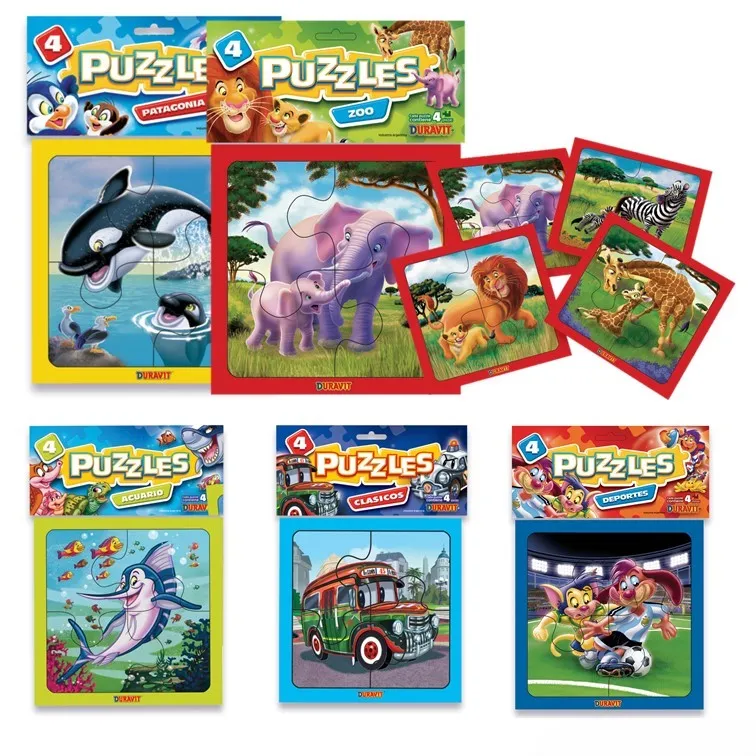 Juego Duravit Puzzle 4 Piezas 15x15 Cm