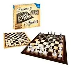 Juego Damas y Ajedrez en Caja