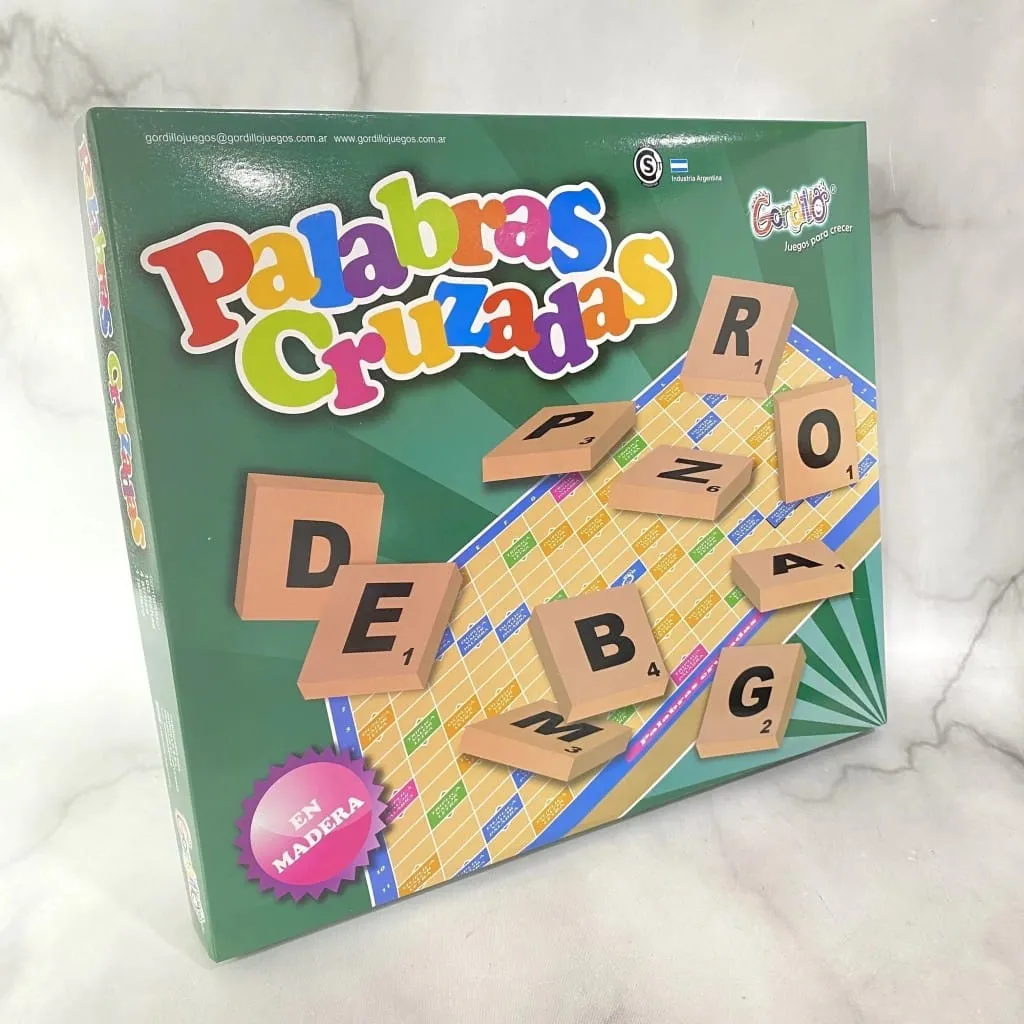 Juego Palabras Cruzadas Gordillo en Madera