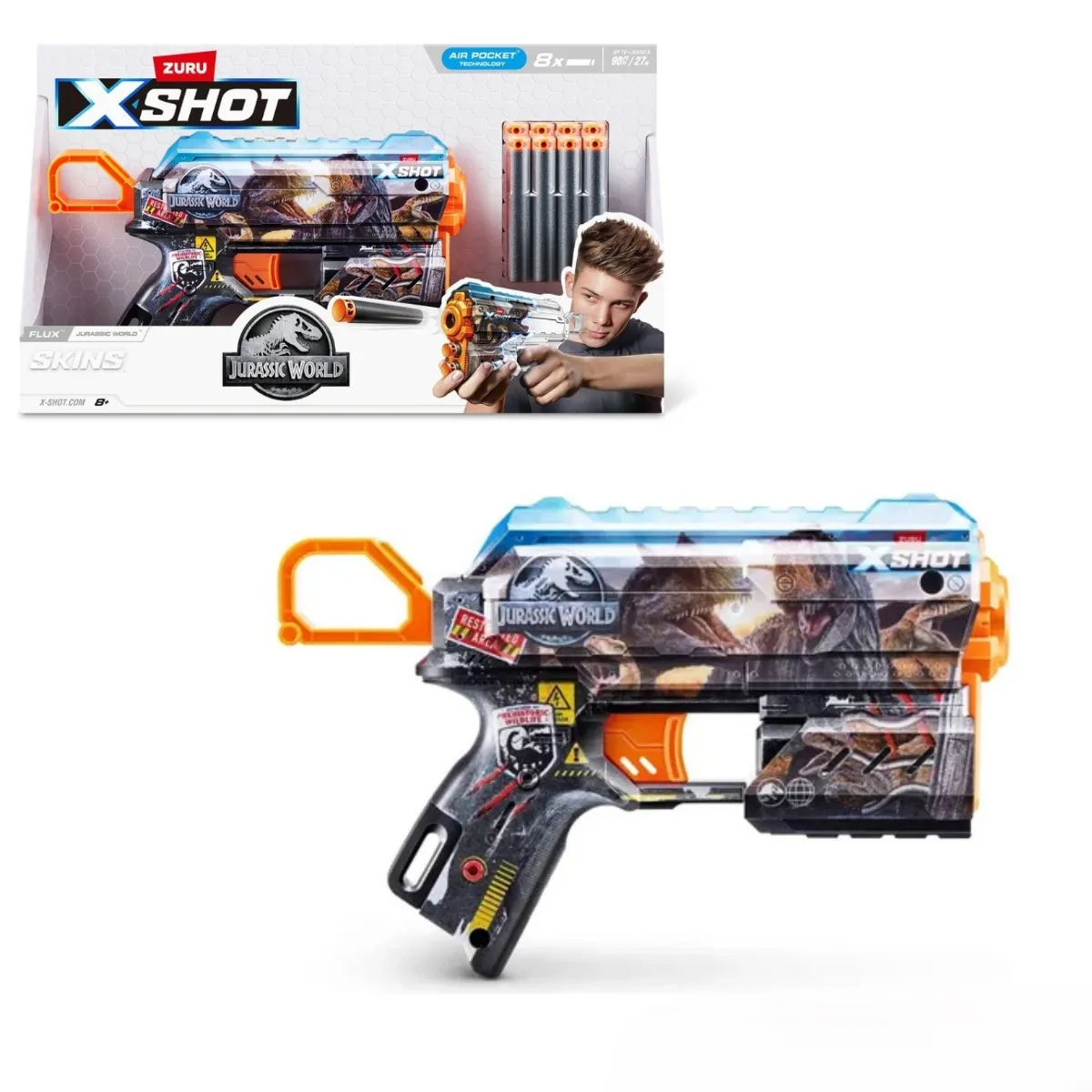 Juego Imp. Sud X-shot Skins Jurassic World 36755