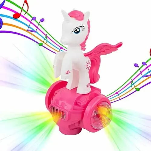 Unicornio con Luz, Música, Movimiento