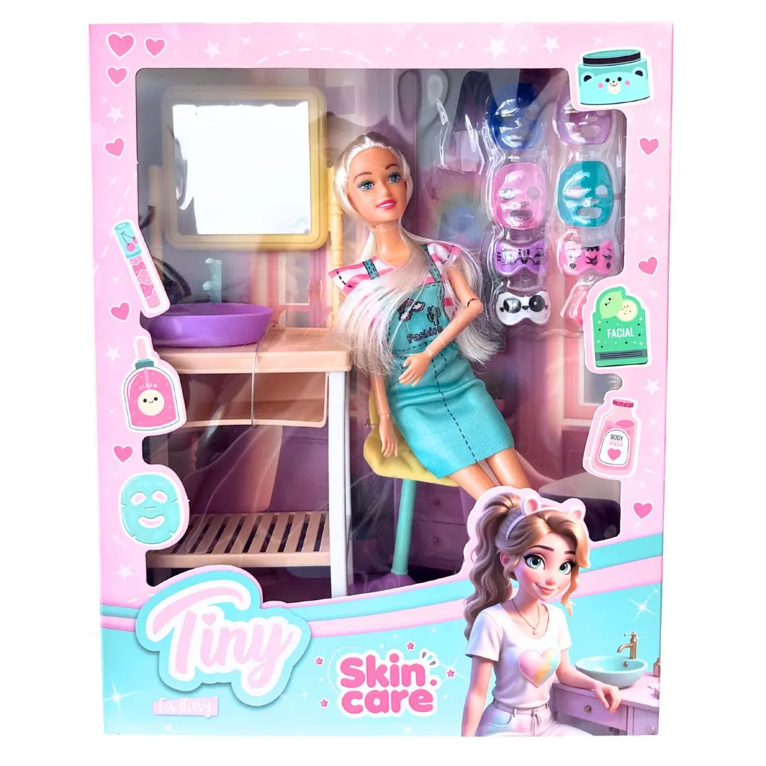 Muñeca Tiny Skincare en Caja