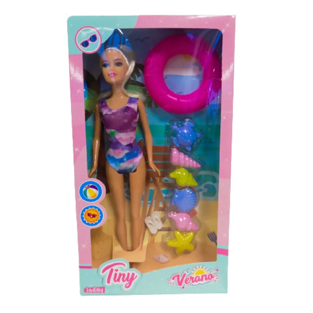 Muñeca Tiny Playa en Caja
