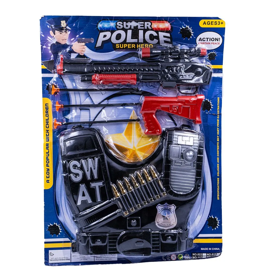Set de Policía con Chaleco en Blister