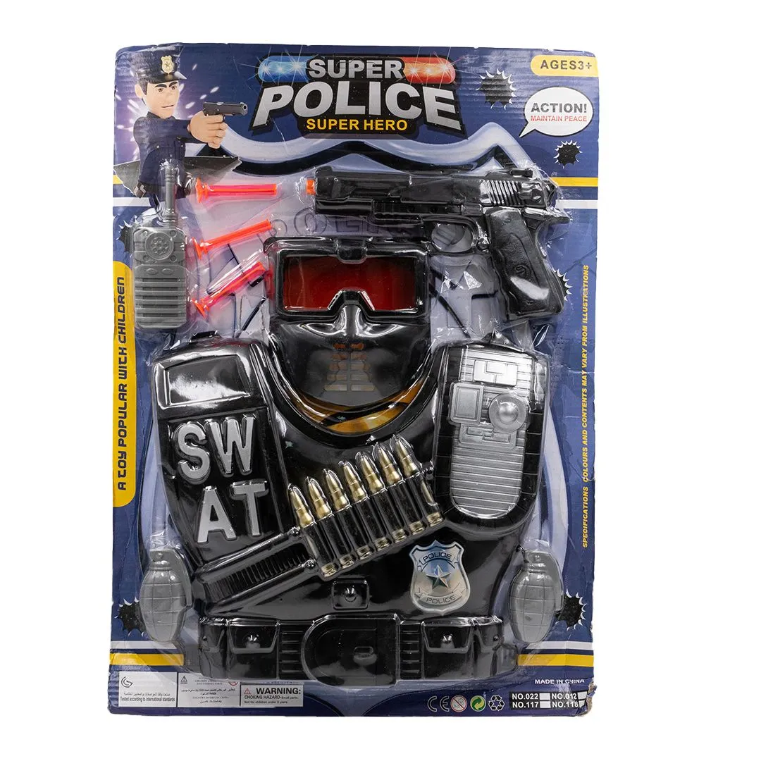 Set de Policía Gigante en Blister