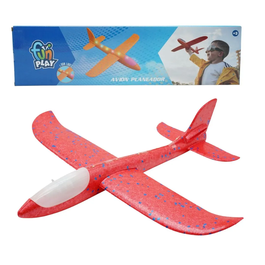 Avion Planeador con Luz