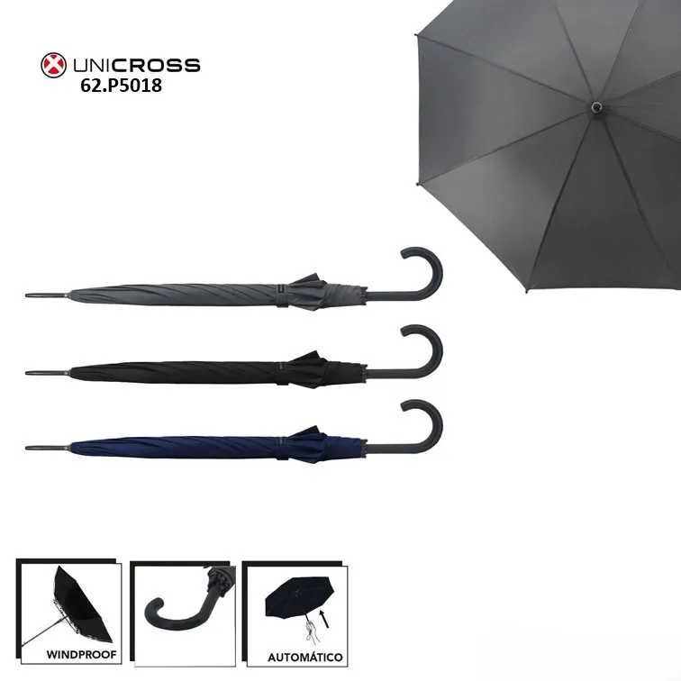 Paraguas Unicross Automático Largo 25,5"