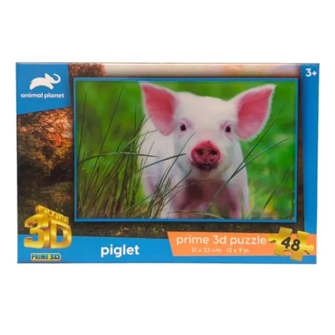 3D Puzzle 48 Piezas Cerdito 31x23 Cm