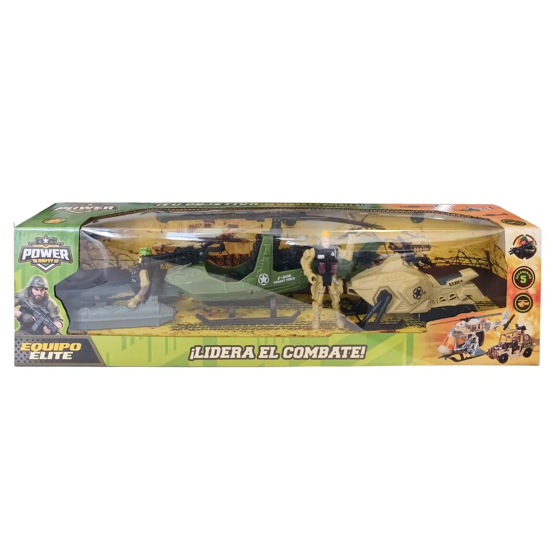 Super Set Militar con Helicóptero